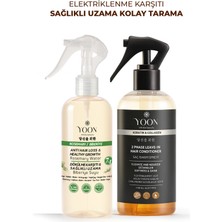 Yoon 2'li Vegan Saç Spreyi - Biberiyeli Saç Bakım Suyu - 7 Doğal Aktifli - Keratin ve Kolajen İçerikli Set