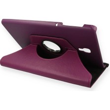 İlkyaz Fashion  Samsung Galaxy T590 Tab A 10.5 Kılıf 360 Tablet Deri Kılıf - Mürdüm