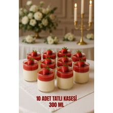 Toyfest 10’lu Plastik Şeffaf Sunum Kabı – 300 ml | Tatlı, Salata ve Aperatif Servisi Için Pratik Kase