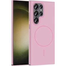 İlkyaz Fashion  Samsung Galaxy S24 Ultra Broş Magsafe Kapak - Pembe