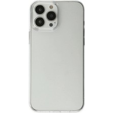 İlkyaz Fashion  iPhone 13 Pro Max Kılıf Pc Sert Şeffaf Kapak - Şeffaf