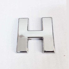 İlkyaz Fashion H Harfi Villa Tipi Krom Yapışkanlı 9 cm Harf