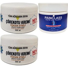 Nacario Çörek Otu Kremi Xl Boy 2X200 ML+150 ml Painclass Kuyruk Yağı Kremi