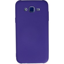 İlkyaz Fashion  Samsung Galaxy J7 Kılıf Nano Içi Kadife Silikon - Mor