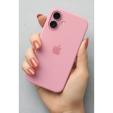 Iphone 16 Uyumlu Kılıf Logolu Lansman Soft Yumuşak Içi Kadife Silikon Kapak