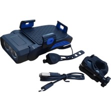 Forte Gt Xbyc 6139-1 Ön Işık Telefon Tutucu Korna Mavi