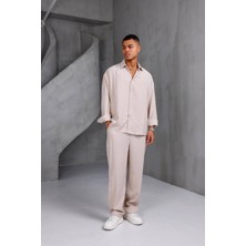 Erkek Gömlek Oversıze Takım