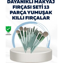 İlkyaz Fashion Profesyonel Kullanıma Uygun 13 Parça Makyaj Fırçası Takımı Fiber Kıllı