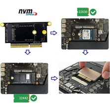 Macbook Pro A1708 500GB SSD Muadil Çevirici ve M2 SSD