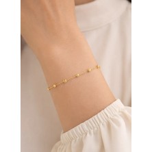 14 Ayar Gerçek Altın Dorikalı Bileklik