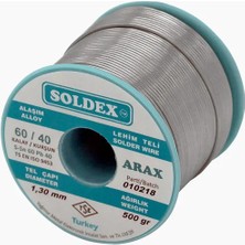 İlkyaz Fashion Soldex Arax 60-40 Lehim Teli 500 gr 1 mm - Sn:60 / Pb:40