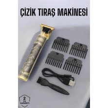 İlkyaz Fashion Profesyonel Şarjlı Saç ve Sakal Şekillendirici Çizik Tıraş Makinesi