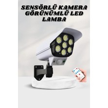 İlkyaz Fashion Solar Lamba Kamera Görünümlü Duvar Lambası Dönebilen Bahçe Aydınlatması