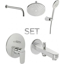 Artema Flow Soft Ankastre Banyo Bataryası Seti Krom