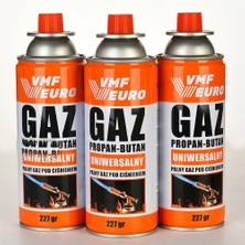 İlkyaz Fashion Remtas Vmf Eurogaz Kamp Ocak Gazı Valfli Kartuş 227GR - 3 Adet