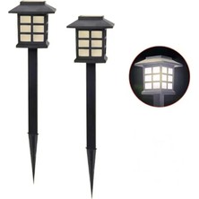 Gaman 2 Adet Dekoratif Bağ Bahçe Balkon Dış Mekan Için Solar Güneş Enerjili Dekoratif Lamba - Aydınlatma Kule tip