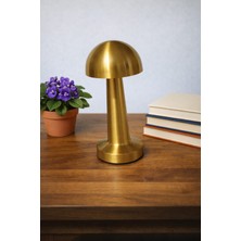 Cuppera Modern Mantar Masa Lambası Dokunmatik Şarjlı Ledli 3 Renk Işıklı Taşınabilir