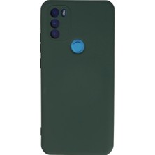 AyrStore General Mobile Gm 21 Plus Kılıf Nano Içi Kadife Silikon - Koyu Yeşil