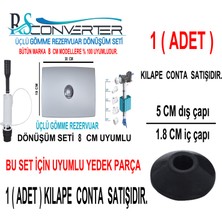 Rsconverter Üçlü Dönüşüm Seti 8 cm Iç Takım Boşaltma Contası 1 Adet