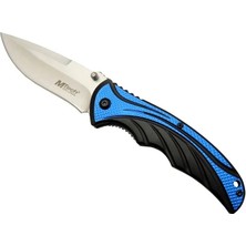 İlkyaz Fashion Mtech Handsome 454 Mavi Kamp Çakı 20CM - Yarı Otomatik, Kemerlikli