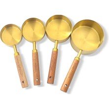 4'lü Ahşap Saplı Ölçü Kaşığı