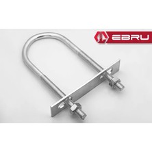 İlkyaz Fashion Ebru U Civata, Karşılık Demiri + Somunlu - M6X30 - 25 Set