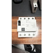 Siemens 5SM3348-0 4X100 A 400 V 30 Ma Ac Tipi Kaçak Akım Rolesi  Sıfır Kutusuz