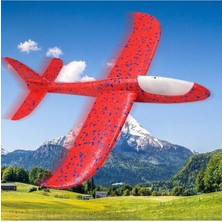 E-Deniz Ticaret Kırmızı Köpük Uçak Hafif ve Dayanıklı El Planörü, Elle Fırlatılan Uçan Oyuncak