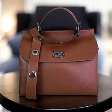 Valvıc Hakiki Deri 3 Bölmeli Şık Evrak Çantası