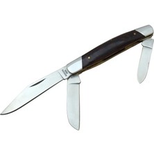 İlkyaz Fashion K-15 Falkon Üç Ağızlı / Üçlü Çakı 18 cm - Ahşap Saplı, Manuel