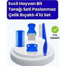 İlkyaz Fashion Evcil Hayvan Bakımı Için Dayanıklı ve Çok Amaçlı Tarak Seti (4 Parça)