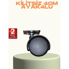 İlkyaz Fashion Kilitsiz Mini Tekerlek Ayak 4 cm 4’lü Set Kolay Montaj