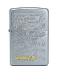 Zippo Bold Eagle Satin Chrome Dizayn Çakmak