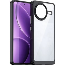 Microcase Xiaomi Redmi Poco F7 PRO/K80 Luna Serisi Köşe Korumalı Sert Rubber Kılıf - AL3422 Siyah