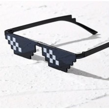 İlkyaz Fashion Thug Life Trend Güneş Gözlüğü Mozaik Siyah Kedi Gözlükleri