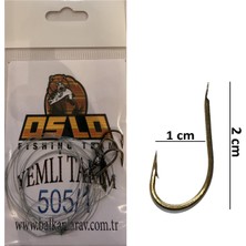 Oslo Oslo 505/1 Çelik Bronz Sazan Eşkina Tatlı Su Kefali 3lü Yemli Hazır Takım