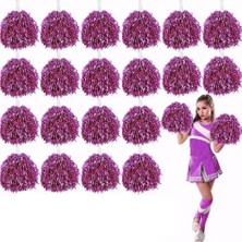 İlkyaz Fashion 10 Çift ( 20 Adet ) Pembe Renk 23 Nisan 19 Mayıs 29 Ekim Okul Gösteri Ponponları