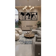 Ayaz Steel Art 3 Parça Modern Metal Duvar Tablosu