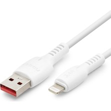İlkyaz Fashion USB Lightning Şarj ve Data Kablosu 3.4A 20W 1 M - Beyaz ND1153
