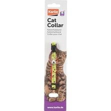 Karlie Kedi Zilli Boyun Tasması Üçgen Desenli, 30CMX10MM, Yeşil