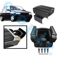 Oto h.i.t. Fiat Tipo Uyumlu Kol Dayama Kolçak Usb'li Bardaklıklı Çift Açılır Siyah Deri 1.sınıf Kaliteli