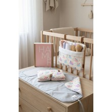 Hamur Yenidoğan 3 Prç Anne Bebek Hediyesi Hastane Çıkışı Alt Açma Bakım Çantası Askılı Organizer Set Elephant