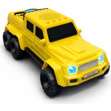 Keskin Sound Wster WS-G63  LED Işıklı Jeep Tasarımlı Kablosuz Hoparlör Sarı