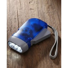 MidasTech Kendiliğinden Şarjlı El Feneri Pilsiz Dinamolu 3 LED Taşınabilir Midiastech