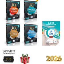 Paraf Yayınları 8. Sınıf Iq Tüm Dersler Soru Bankası Seti (4 Kitap) Deneme ve Kronometre Hediye