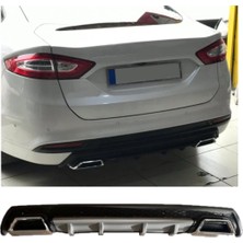 Oto h.i.t. Ford Mondeo Mk3 Uyumlu Body Kit Difüzör 2 Çıkış Kare Gri Model 3