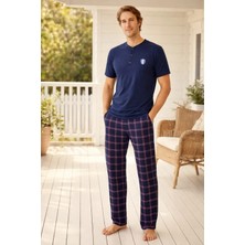 Pemilo Erkek 01125 Kısa Kol Süprem Pijama Takımı