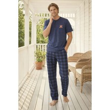 Pemilo Erkek 01203 Kısa Kol Süprem Pijama Takımı