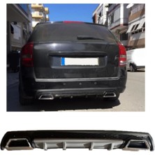 Oto h.i.t. Kia Ceed Statıon Uyumlu Body Kit Difüzör 2 Çıkış Kare Gri Model 3