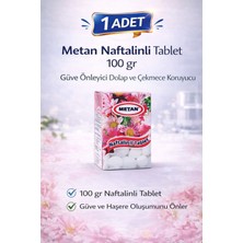 Nikaa Shop Metan Naftalinli Tablet 100 gr Güve Önleyici Dolap ve Çekmece Koruyucu 1 Adet